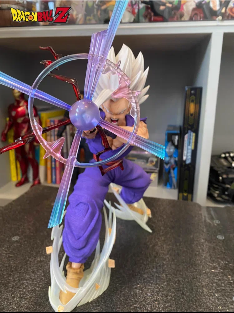 25Cm Dragon Ball Figures Gohan Animation Son Gohan Action Figure Magic Guan Light Kill Ssj3 Cannon Dolls Toys Model Collectiable