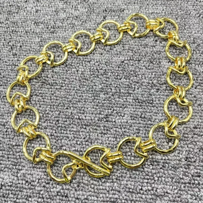 

Новый дизайн unode 50, гальваническое покрытие 925, 14K, модное серебряное ожерелье, золотые праздничные ювелирные изделия, подарок