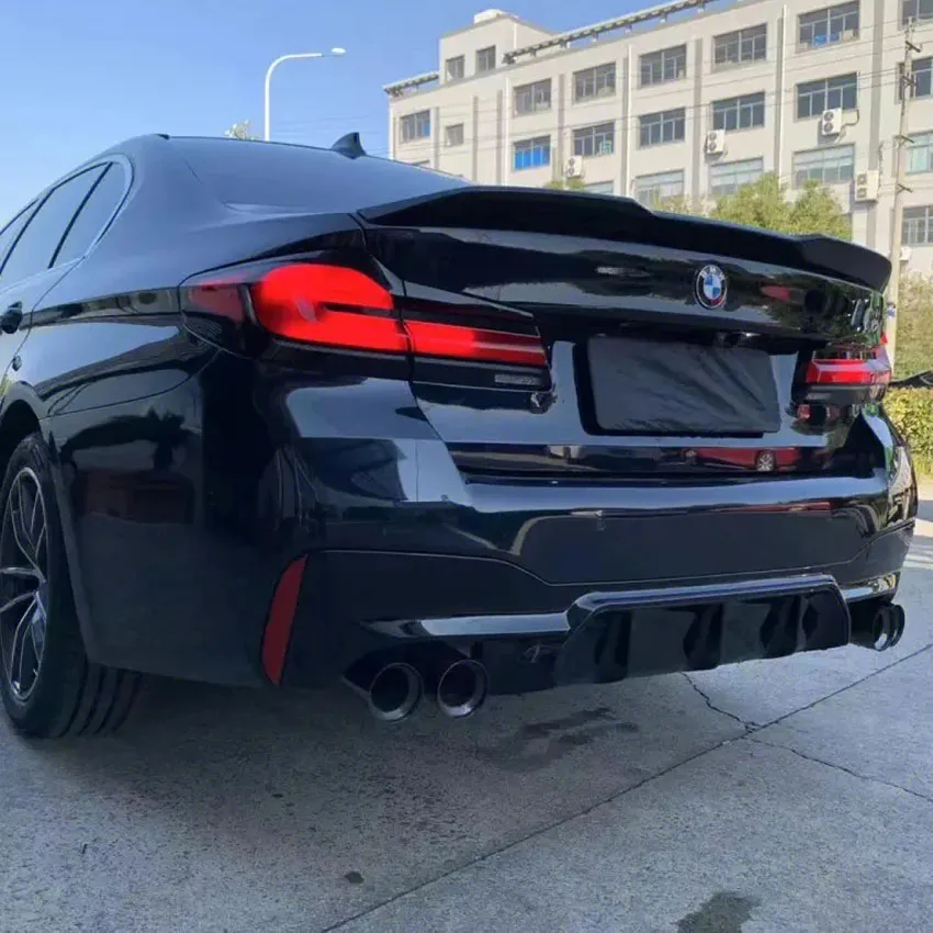 Фото Для BMW 5 серии G30 G38 F90 M5 530i 530d 540i M550i M550d Pro Стиль производительность задний спойлер багажник задние крылья Bodykits 2017-2023 №4