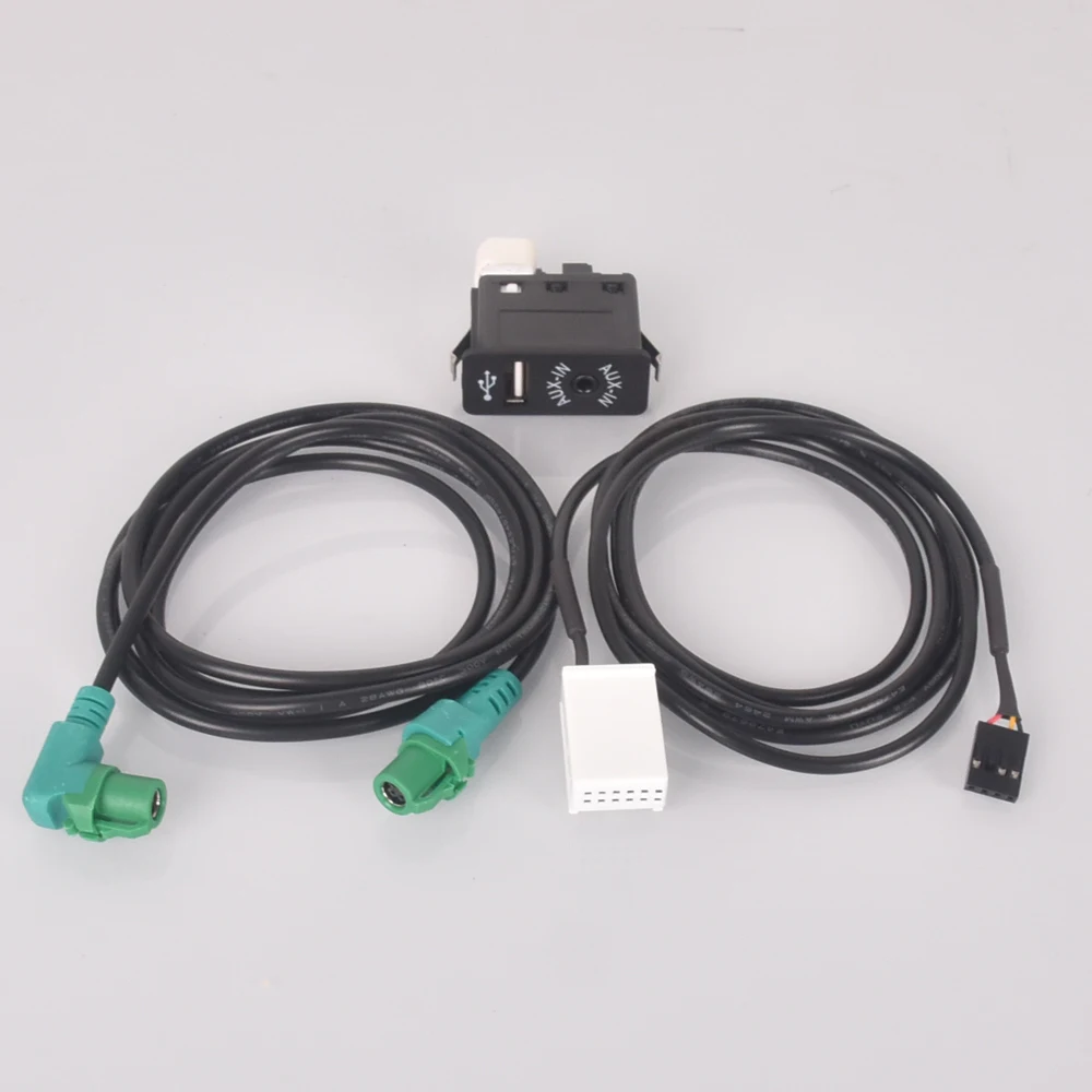 BMW E63 E81 E87 E90 F10 F12 E70 X1 X3 X5 용 플러그 입력 소켓 어댑터의 자동차 USB AUX