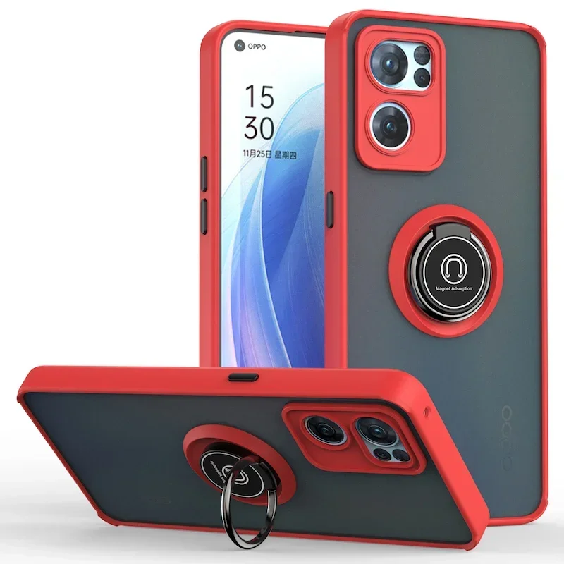 Durable Ring Holder Phone Case with Anti-Shock Protection – Versatile Back Cover