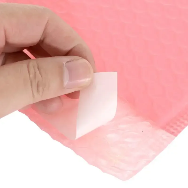 

Pink Lined Envelopes Magazine Book Mailers Bubble Self Mailer Padded Poly Gift 100pcs For Seal Bags