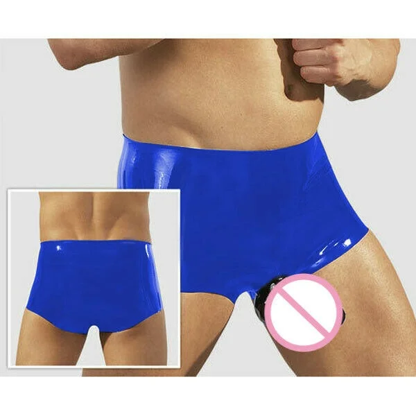 

Latex Rubber Gummi Ganzanzug Catsuit Party Herren-Boxershorts Zentai Kostüm