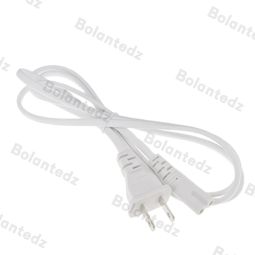 1.5M US America 2-Prong Port AC Power Cord Cable Slim for most printer & laptop AC power adapters power cord