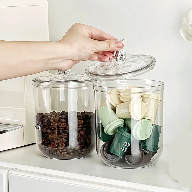 1 household coffee bean storage jar, tea storage jar, sealed jar, capsule coffee storage jar, candy biscuit storage box, storage 3