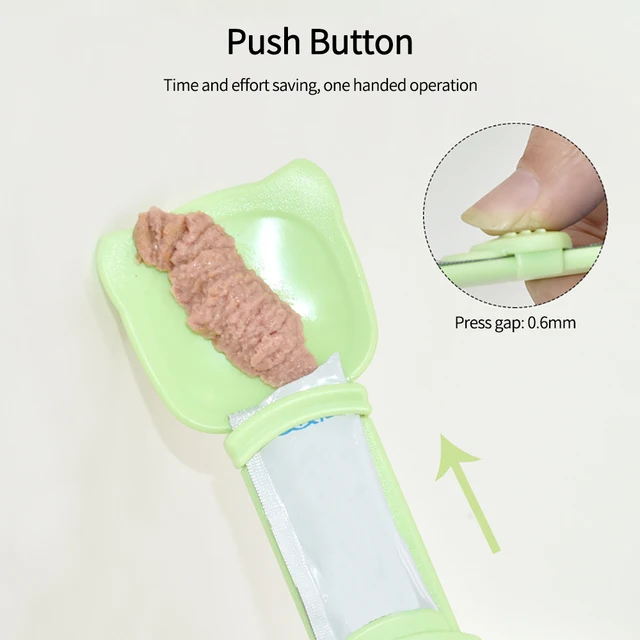 Cat Strip Squeeze Spoon Cat Strip Feeder for Feeding Wet Treats and Supplements Cat Feeder Pet Supplies 3