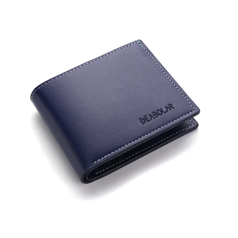 Sleek Leather Bifold Men's Wallet with Coin Pocket