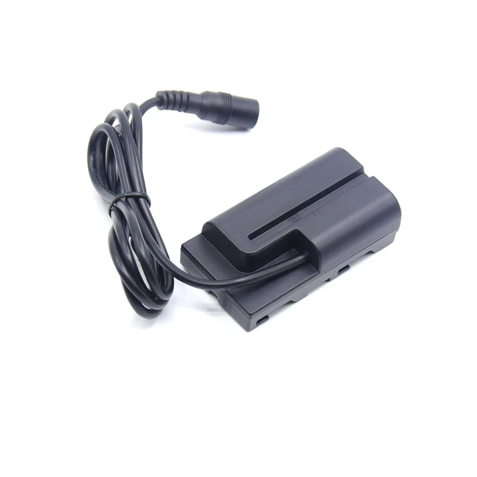 Batteria fittizia D-Tap per NP-F550 a doppia faccia, con cavo a spirale