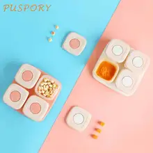 

Baby Portable Food Packing Box Baby Feeding Tableware Set Babies Food Sealed Storage Box 6PCS A Set Baby Moisture-proof Food Box