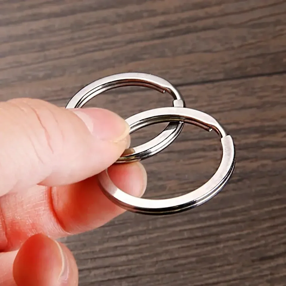 100 Pezzi Portachiavi In Acciaio 18 Mm – Anelli Spezzati Per Fai Da Te, Portachiavi E Bigiotteria
