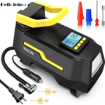 DC/AC 12V/100-230V 150PSI Car Air Compressor Tire Inflator Air Pump with Digital Pressure Gauge Tire Air Injector Tire Inflation 1