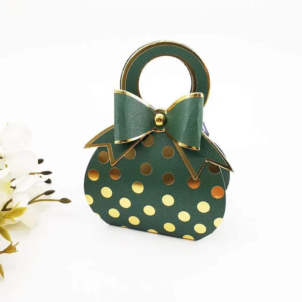 Description Picture 6 of item10PCS Polka Dot Bow Candy Box Packaging Wedding Bridal Kid Gift For Guest Baby Shower Birthday Party Favors Decor Supplies