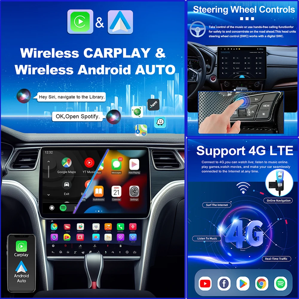 Фото 13 дюймовый Android 13 для Mercedes Vito W447 2014-2022 автомобильное радио 5G wifi стерео мультимедийный плеер GPS-навигация 1920*1200 7862 ЦП №5