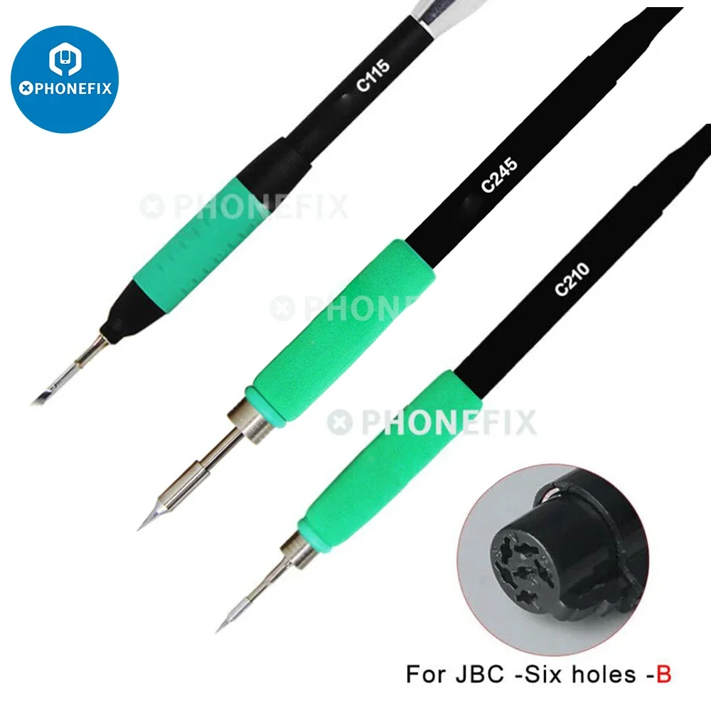 JBC Soldering Iron Handle For C210/C245/C115 Replacement Iron Kit for T115/T210/T245 Soldering Station Soldering Handle Tools