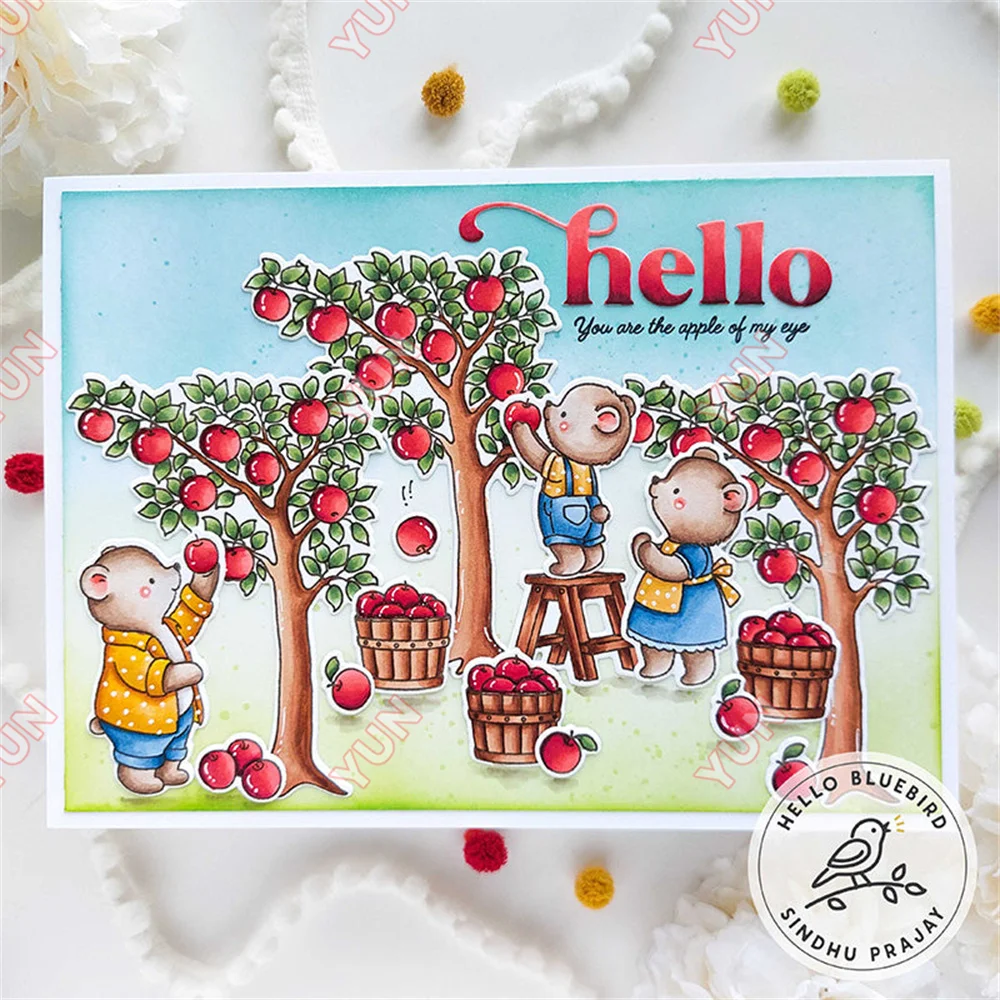 Nuts for Fall Apple Farm Spooks Halloween Word Strips Trick or Treat Die Mice Cut Dies and Stamp DIY Scrapbooking Cards Handmade