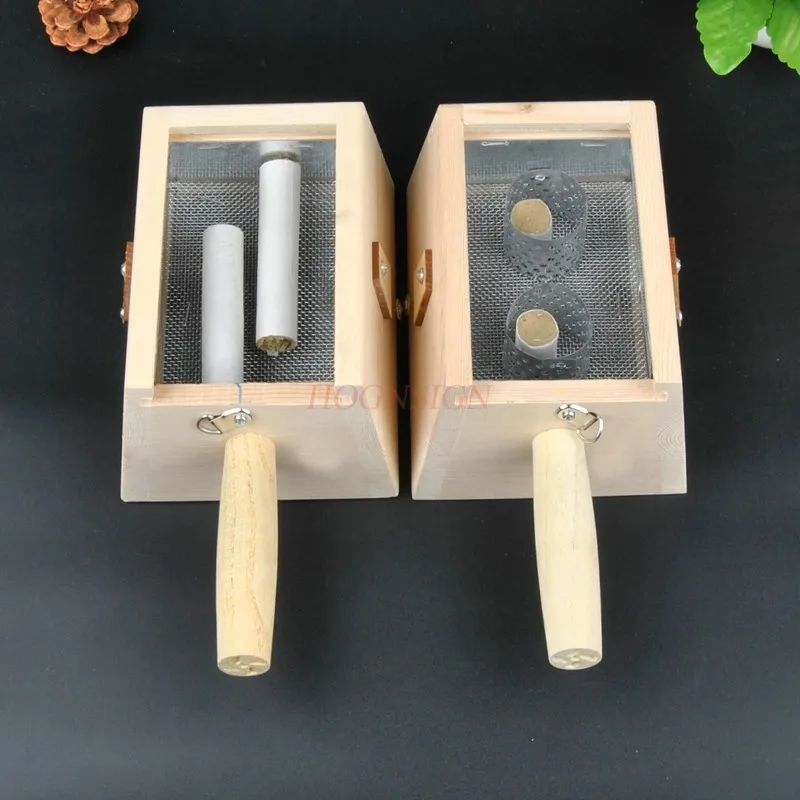 Wood Moxa Box Portable Moxibustion Box Moxa Stick Holder One Hole Healing Moxibustion Tool for Health Care Body