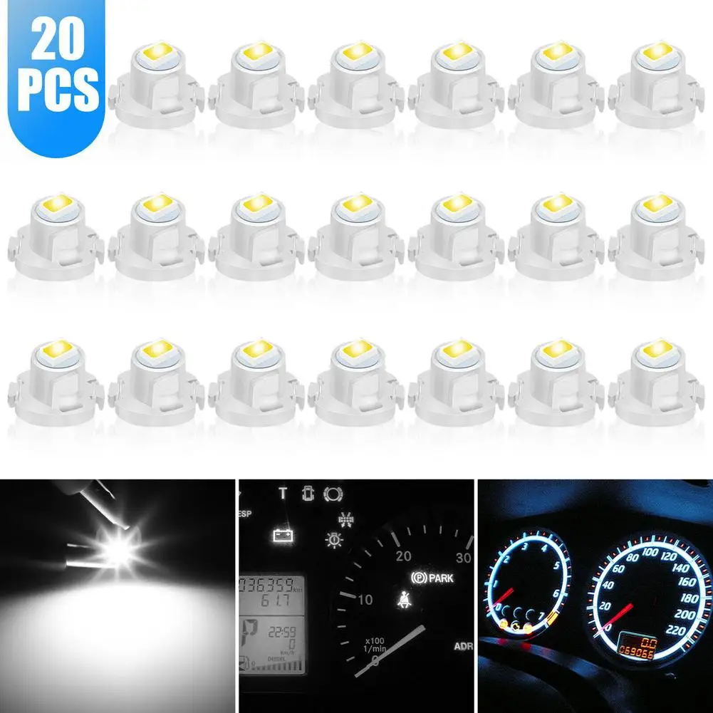 

20 X T4 T4.2 Neo Wedge 1-smd Led Cluster приборная панель Climate Bulb световая приборная панель Lamp Bulb White