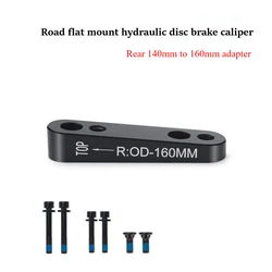 Aluminum Alloy Road Bike Disc Brake Adapter with Caliper Bracket (For rear 160mm)