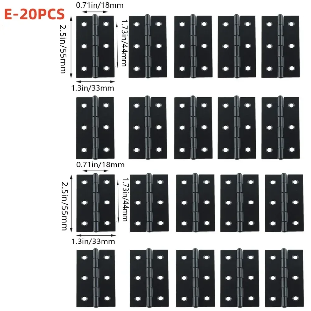 stainless steel hinges,door hinges,plastic hinges,nylon hinges 10PCS Black Iron Door Hinges Furniture Hardware Butt Hinges