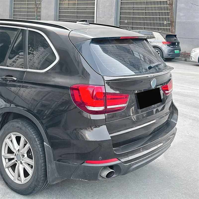 For BMW X5 F15 2014- Rear Top Trunk Roof Spoilers Wind Wing Lid Flap Spoilers Lip Body Kits Tail Tailgate Spoiler Car Rear Wing Spoiler Car Roof Spoiler