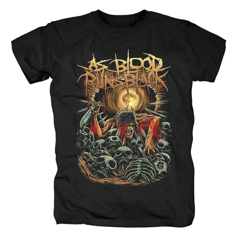 As Blood Runs Black T Shirt Men Women Short Sleeve Retro Metal Punk Rock Band Cotton Tee High Quality Y2k Tops Summer Streetwear 4