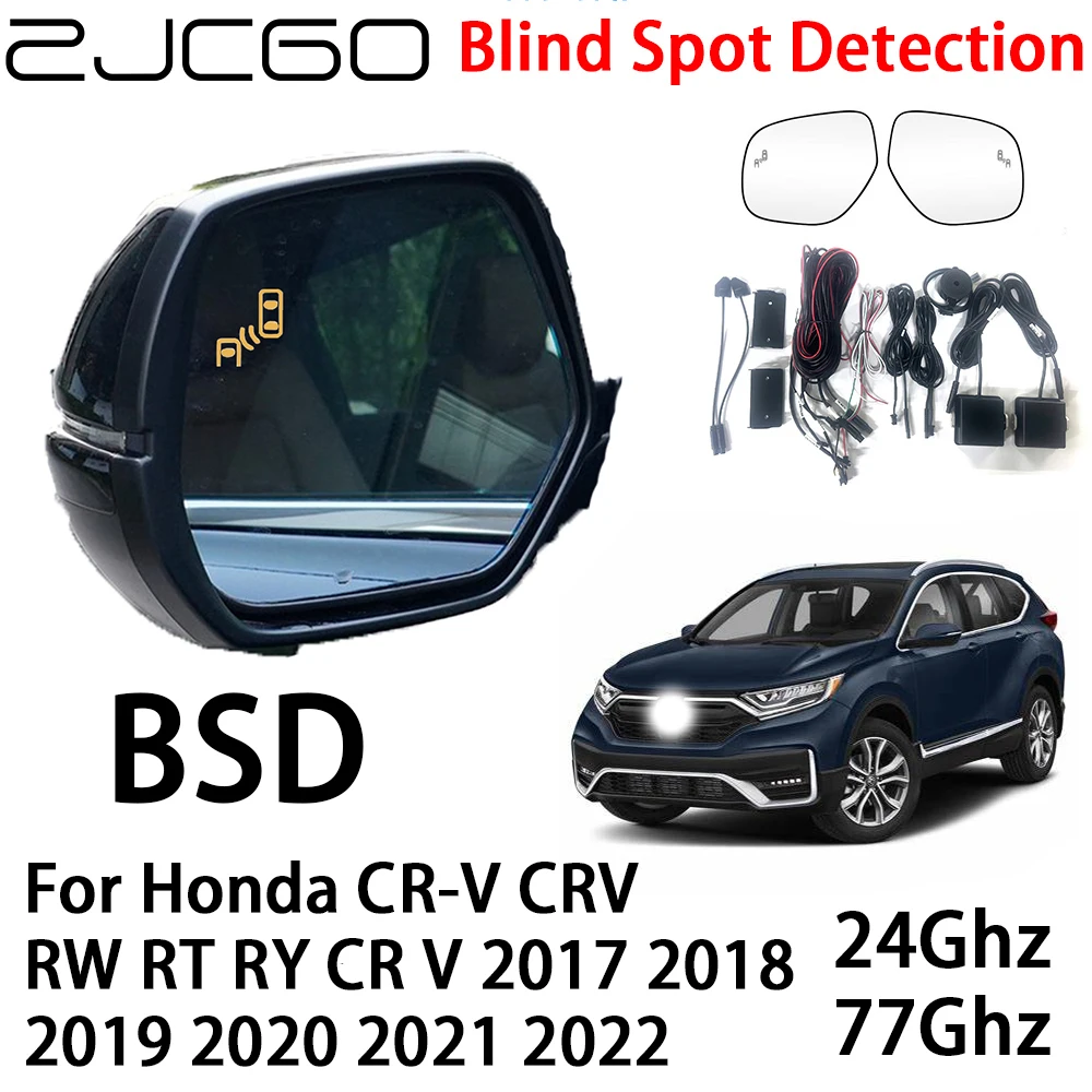 Anti-theft Radar Sensor Protector Cover For Honda CR-V 2017-2022 - Black | Front Bumper Guard