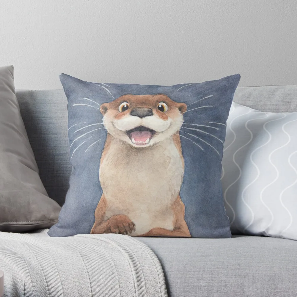 

Otter! Throw Pillow throw pillow covers decorative cover for living room