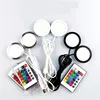USB Led Spotlight 3W DC5V RGB With Remote Jewelry Cabinet Showcase Counter Lamp Ceiling  USB plug 2 in One Mini Spot Light 1