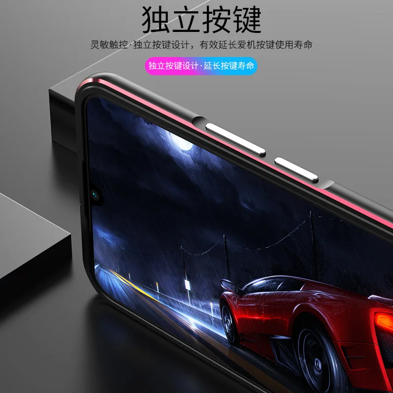 Aurora Dual Color Border Aluminum Metal Bumper For Huawei Nova 8 SE Nova8 Nova8SE Lens Cover Case Carmera+Frame Protector