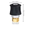 High Pressure Water Gun with 360° Swivel Nozzle, Durable Plastic, Brass and plastic Connectors, Anti-Tangle Car Wash Adapter 2