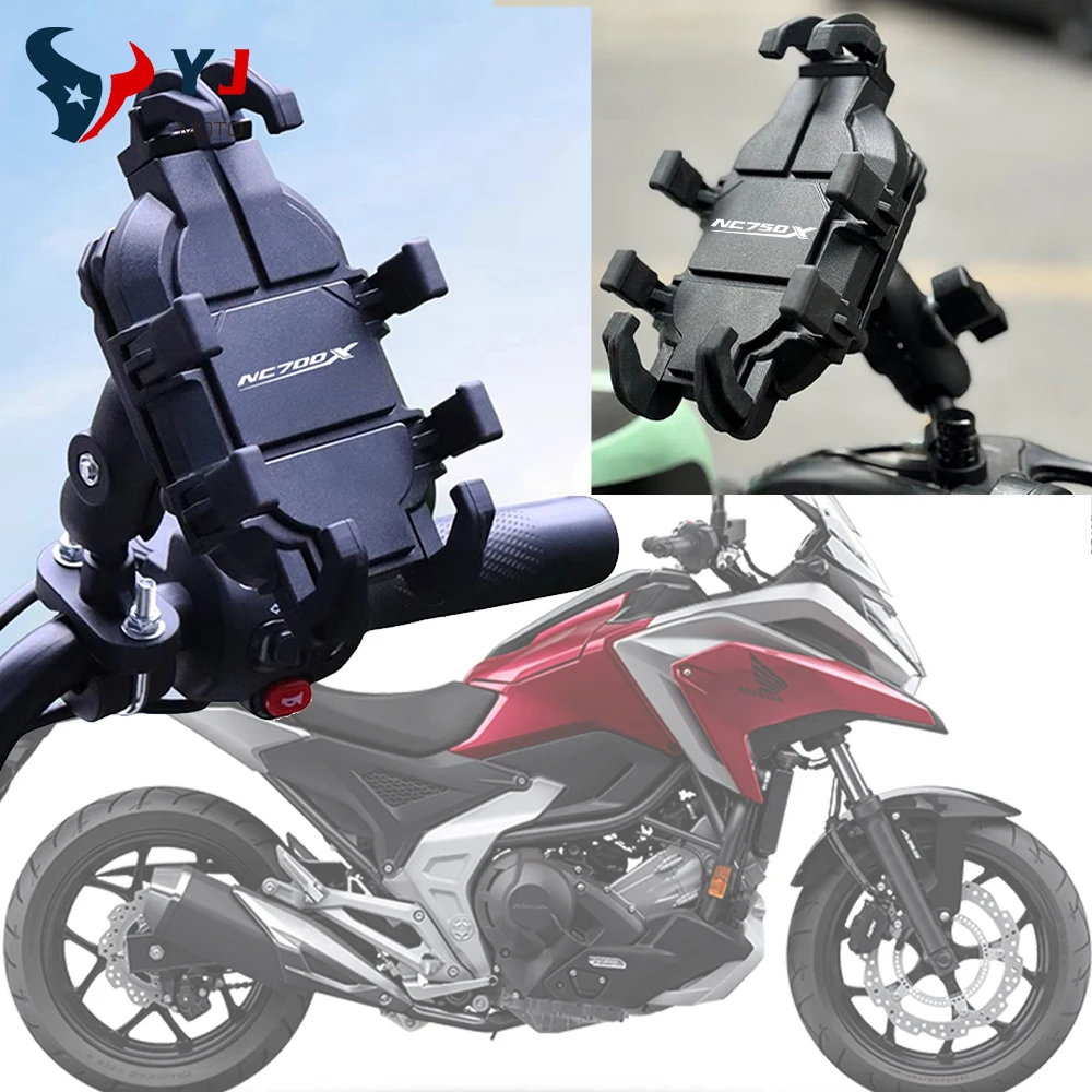 

Держатель для телефона с амортизатором, крепление на руль зеркала заднего вида, GPS-клипса для Honda Nc700 Nc700x Nc750 Nc750x, аксессуары для Moto