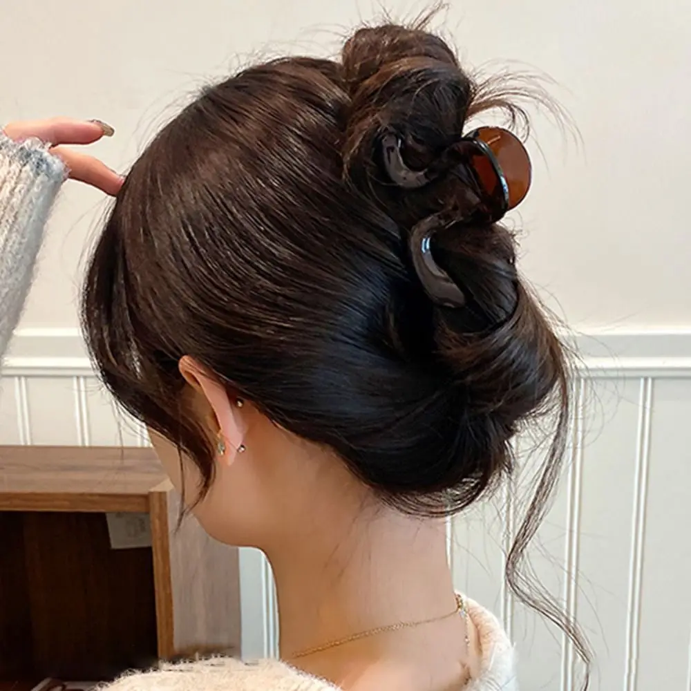 Einfache unregelmäßige Haarfang-Clip, Premium-rutschfeste Hai-Clip für den Hinterkopf, Haar-Accessoires für den Damen – Detail 10