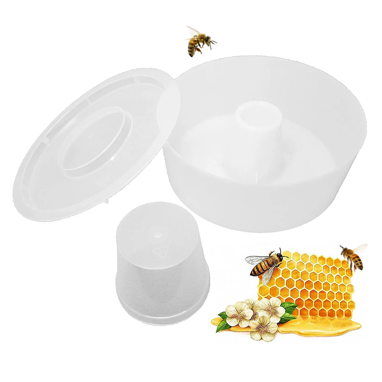 Rapid bee feeder round hive top honeybee hive feeder beekeeping tools