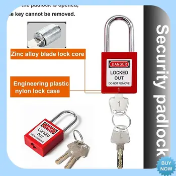 A47Z Lockout Tagout Kit, Nylon Ties, Safety Padlocks With Number,Group Lockout Hasps, Universal Kit With Red Pocket Bag Easy Ins 1