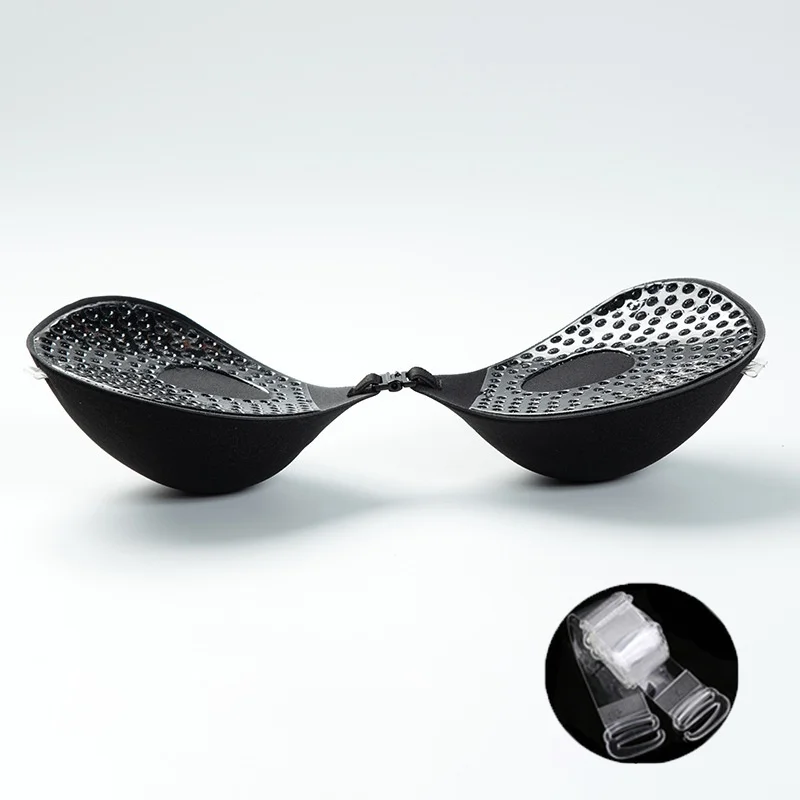 5cm Thick Adhesive Padded Bra，Push Up Strapless Bra，Reusable Invisible Nipple Tape，Front Closure Brea Ast Lift Breast Stickers