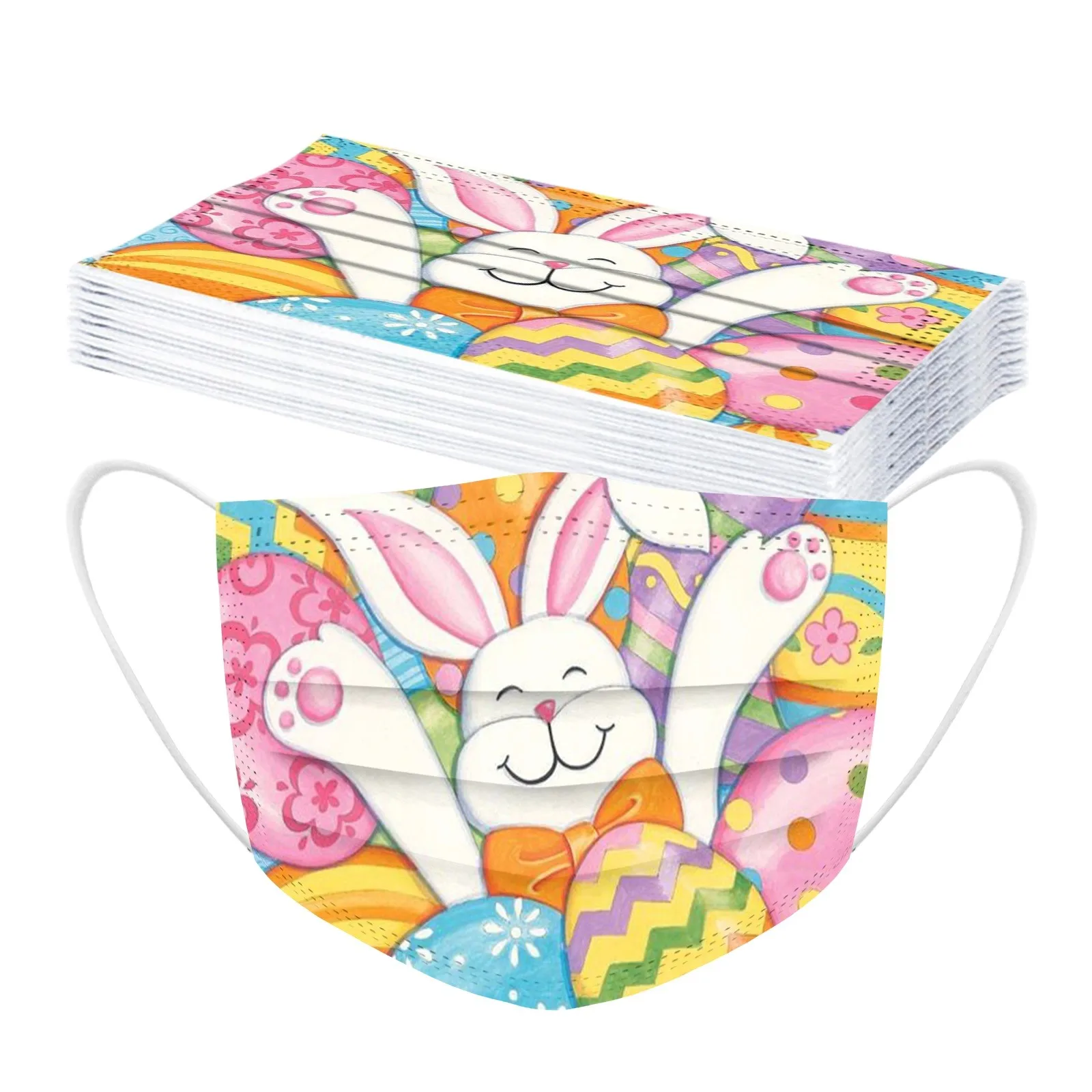 10PCS Children's Protection 3 Layer Cartoon Disposable Face Mask 5-Layer High-Density Outdoor Dust-Proof Face Protective Mask