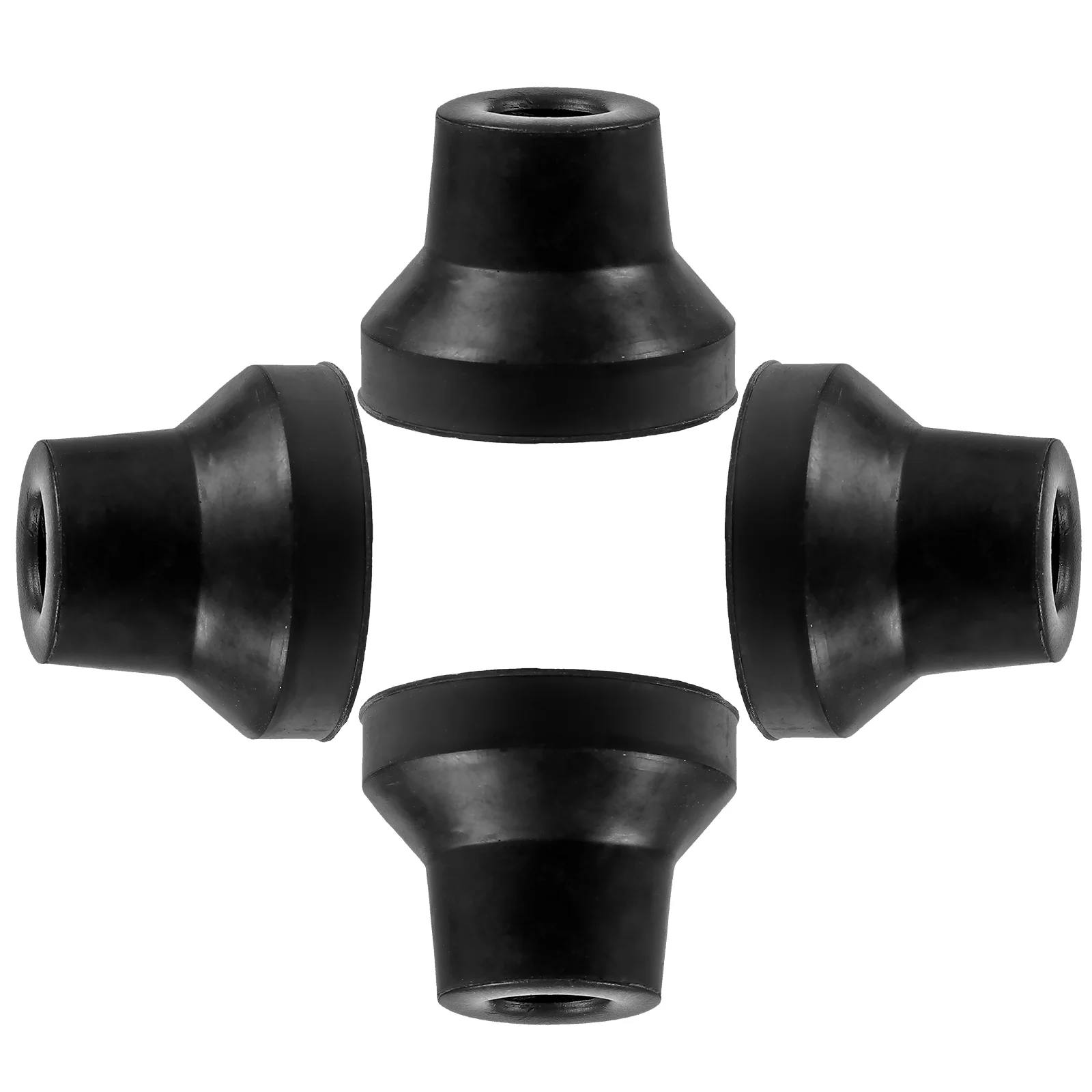 

4 Pcs Rubber Sleeve Elder Foot Pad Thickened Pole Tip Covers Trekking Protectors