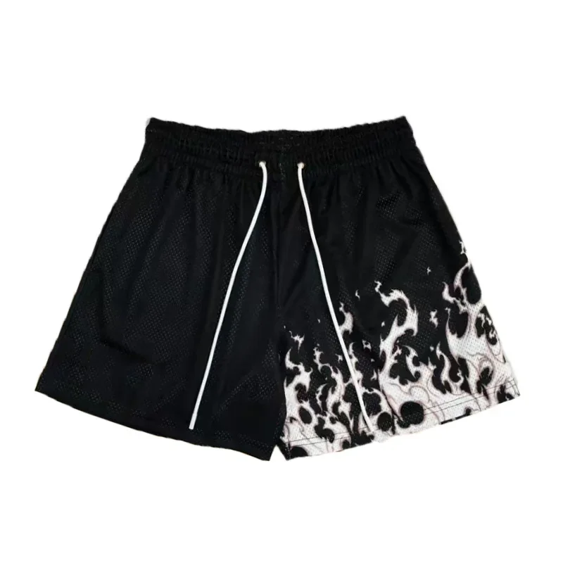 American Style Basketball Shorts Men's Casual Running Breathable Quick Dry below Knee Fourths for Fitness And Sports