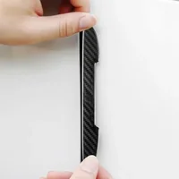 4/8pcs Car Door Protective Sticker Strip Carbon Fiber Look Anti-Collision  Protector Car Door Edg Scratch-resistant Stickers 3
