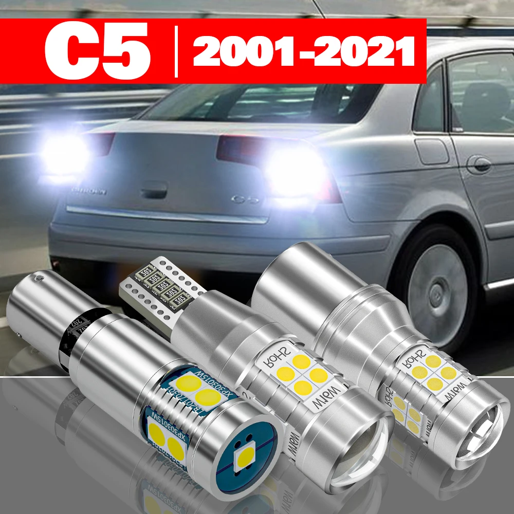 

For Citroen C5 C5 Aircross 2001-2021 2pcs LED Reverse Light Backup Lamp Accessories 2006 2007 2008 2009 2010 2015 2016 2017 2018
