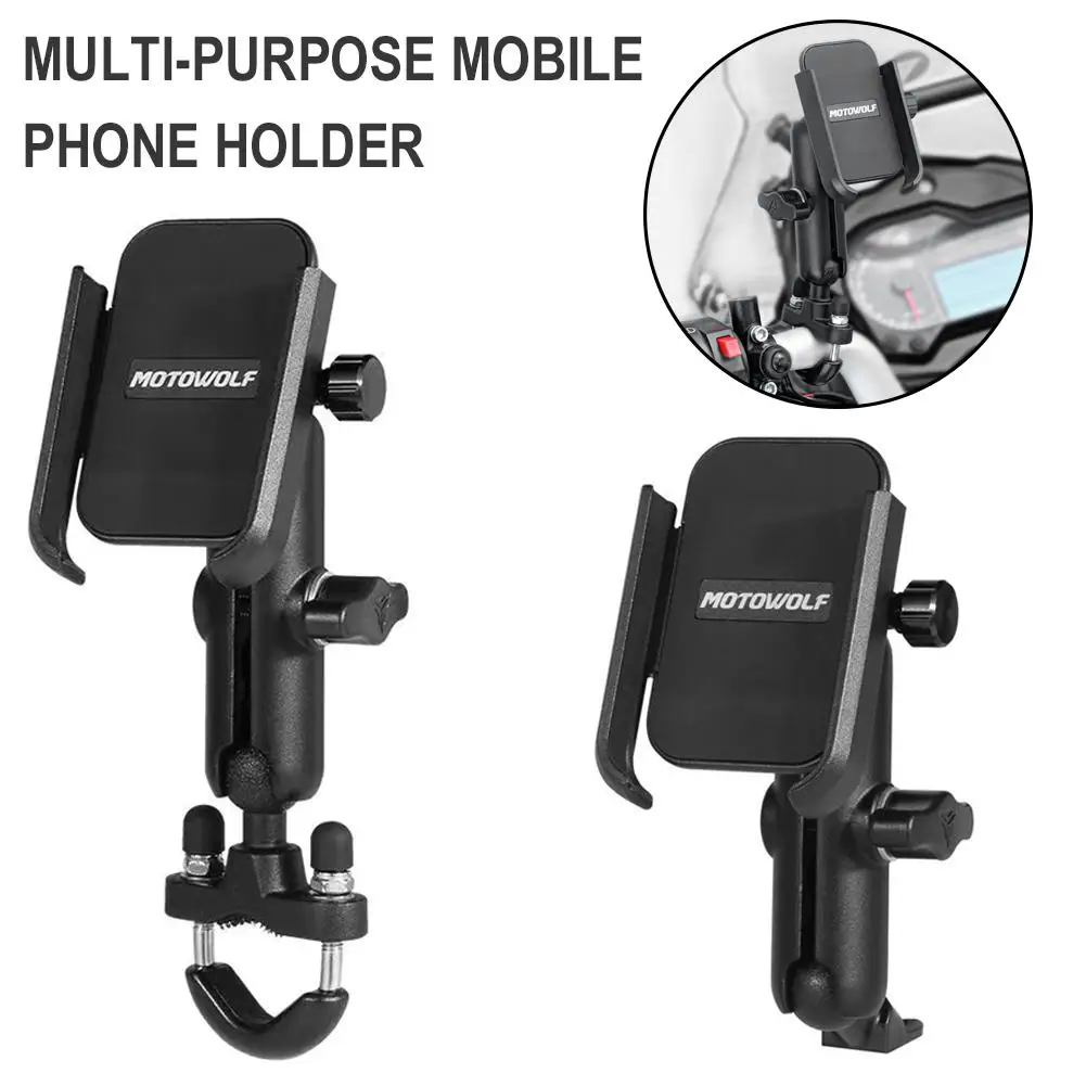 

New Improve Motowolf Cellphone Holder V3 Foldable Universal Holder Mobile Car Desk Clip Kitchen Phone Bracket Stand X1m7