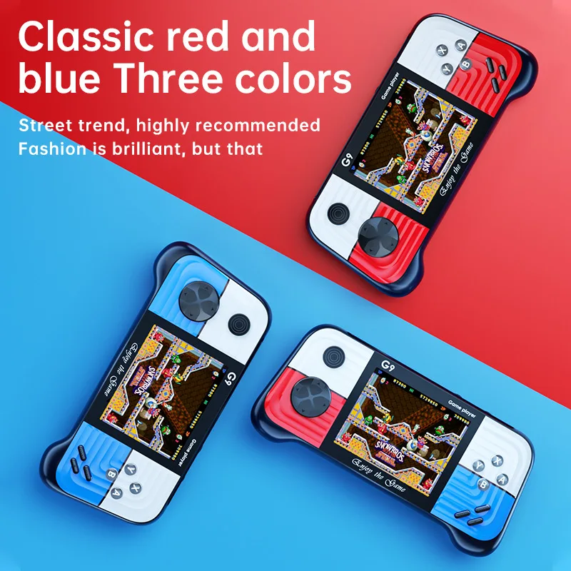 Handheld Game Console Joystick-style Retro Single/Dual Controller Classic 666 Games Portable Nostalgic Student Arcade Console - 5