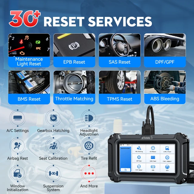 XTOOL D6S OBD2 Scanner Car Diagnostic Tools Automotive Scanner Code Reader Full System 30 Resets Free Update FCA Autoauth CAN FD 5
