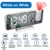 LED Digital Projection Alarm Clock Table Electronic Alarm Clock with Projection FM Radio Time Projector Bedroom Bedside Clock 9