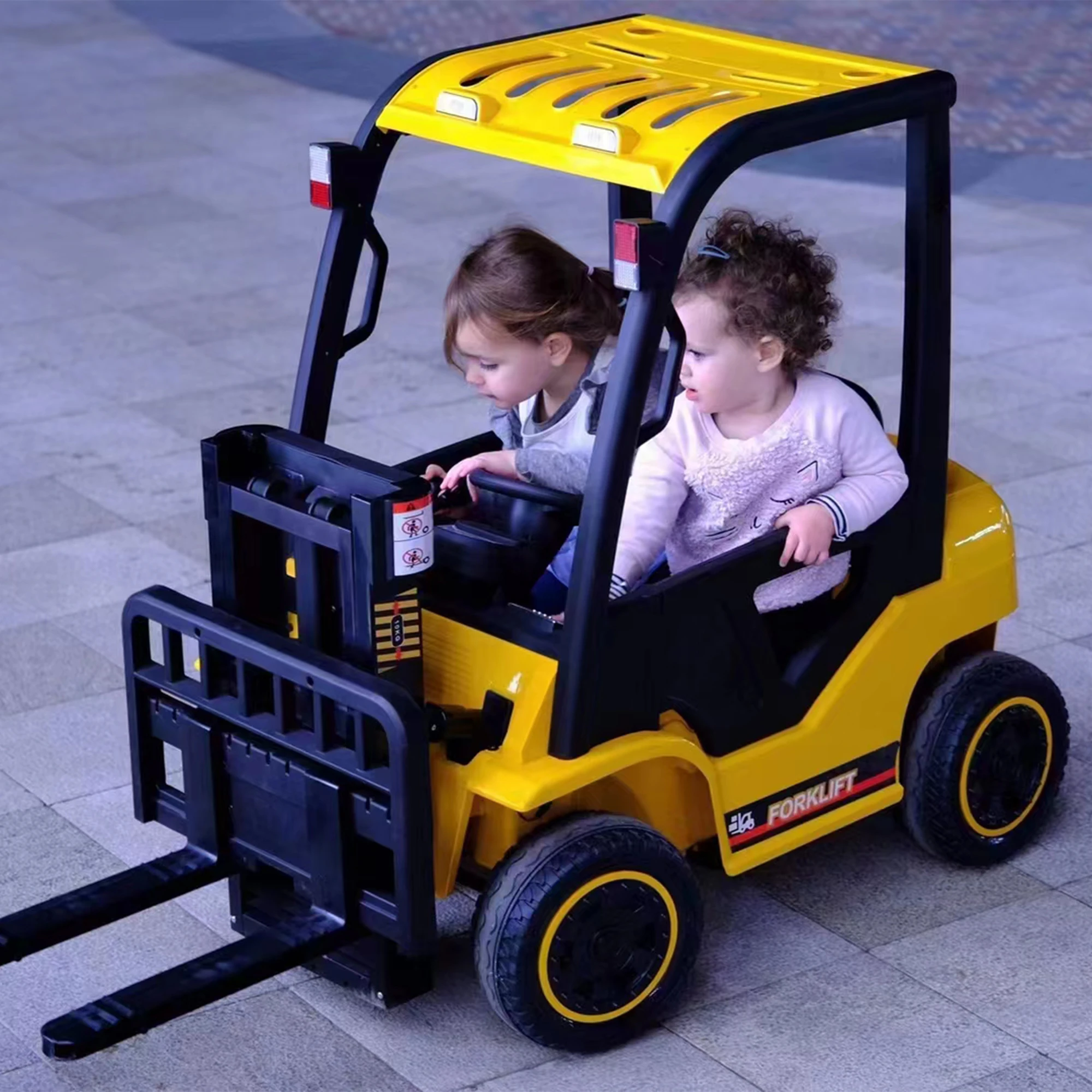 

Electric frame lifting rod Electricforklift，Children Ride- on Car 12V7A Battery Powered Vehicle Toy ,3 speeds,Parent Remote Cont