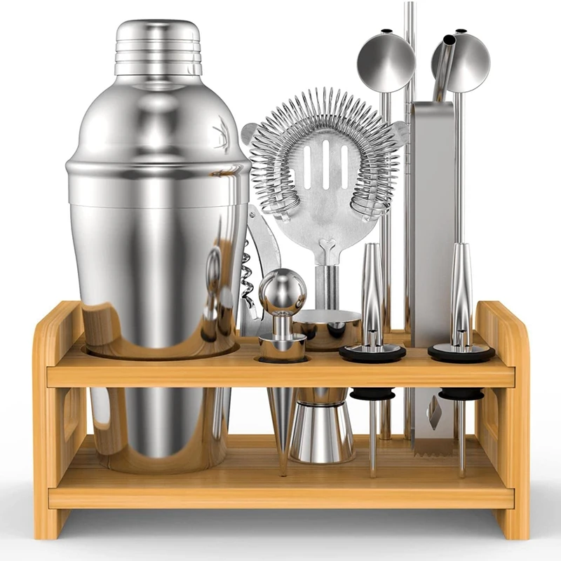 

HOT SALE Cocktail Shaker Set, Stainless Bartender Mixing Accessories Kit, Professional Bartending And Home Bar Tools