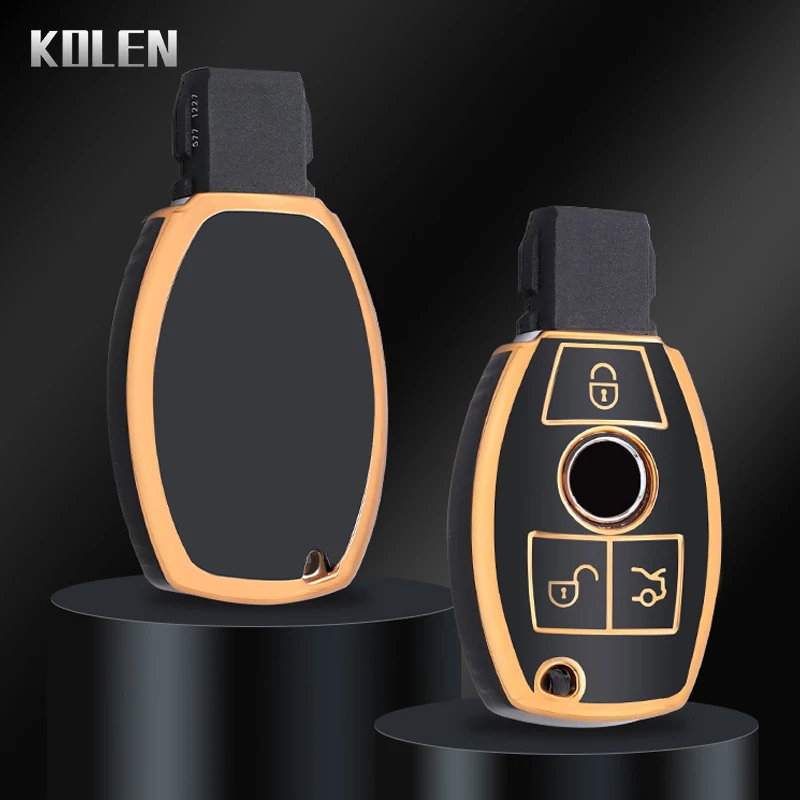 Nuovo Tpu Car Remote Key Case Cover Shell Fob Per Mercedes Benz A C E S G Class Gla Cla Glk Glc Cls W204 W463 W176 W251 W205 Amg