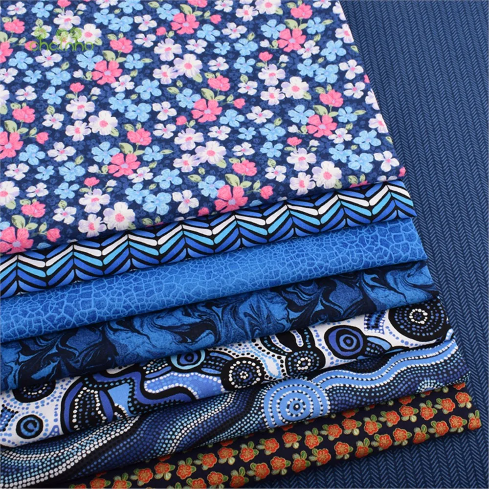 Chainho,Plain Weave Cotton Fabric,Handmade DIY Quilting Sewing Material,Patchwork Cloth,8 Bronzing Series,20x25cm/Piece,15CD8