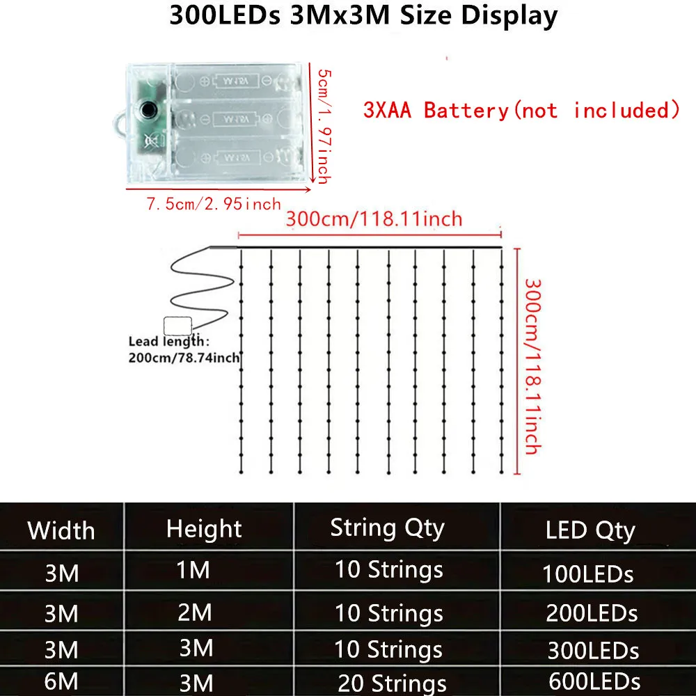 รูปสินค้า ไฟประดับ LED ตกแต่งบ้าน สายยาว ใช้แบตเตอรี่ ตกแต่งงานพิเศษ