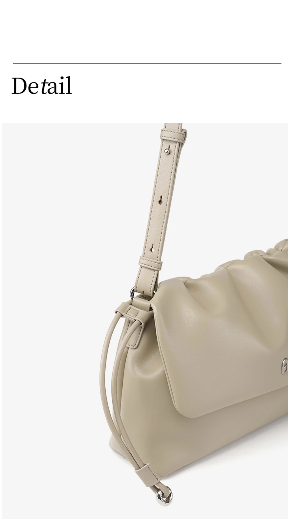 Side profile of crossbody